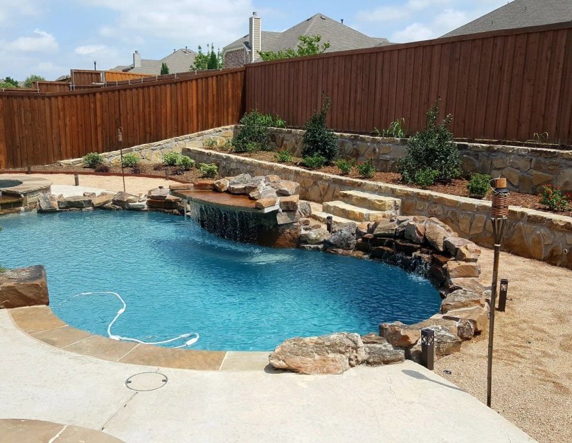 Modern swimming pool installation